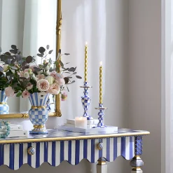 Candles & Fragrances|MacKenzie-Childs Royal Check Medium Candlestick