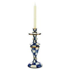 Candles & Fragrances|MacKenzie-Childs Royal Check Medium Candlestick