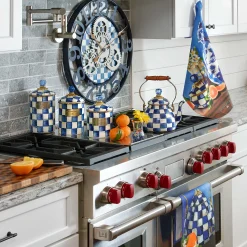 Room Accents|Kitchen Storage & Organization|MacKenzie-Childs Royal Check Medium Canister