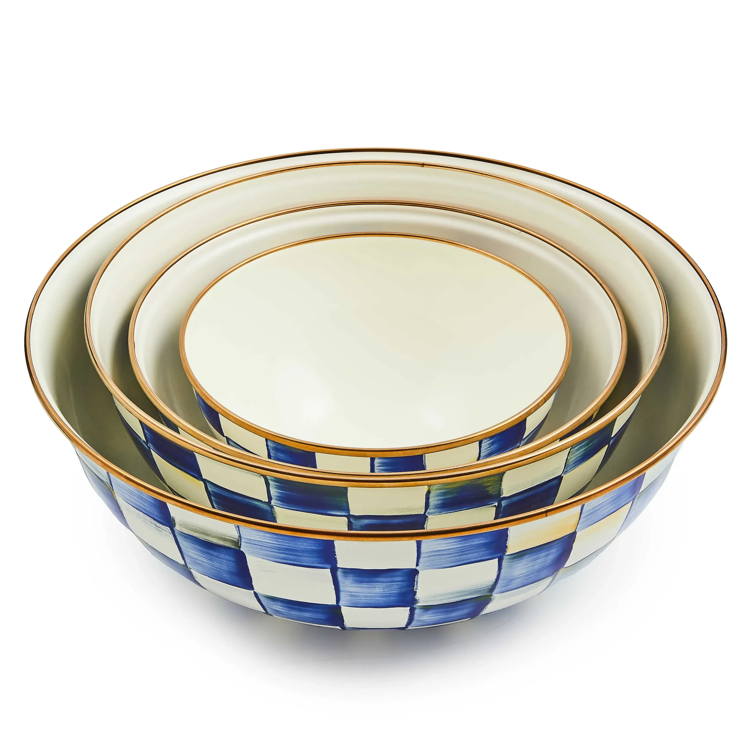 Serveware|MacKenzie-Childs Royal Check Medium Everyday Bowl