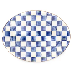Bar Entertaining|Serveware|MacKenzie-Childs Royal Check Medium Oval Platter