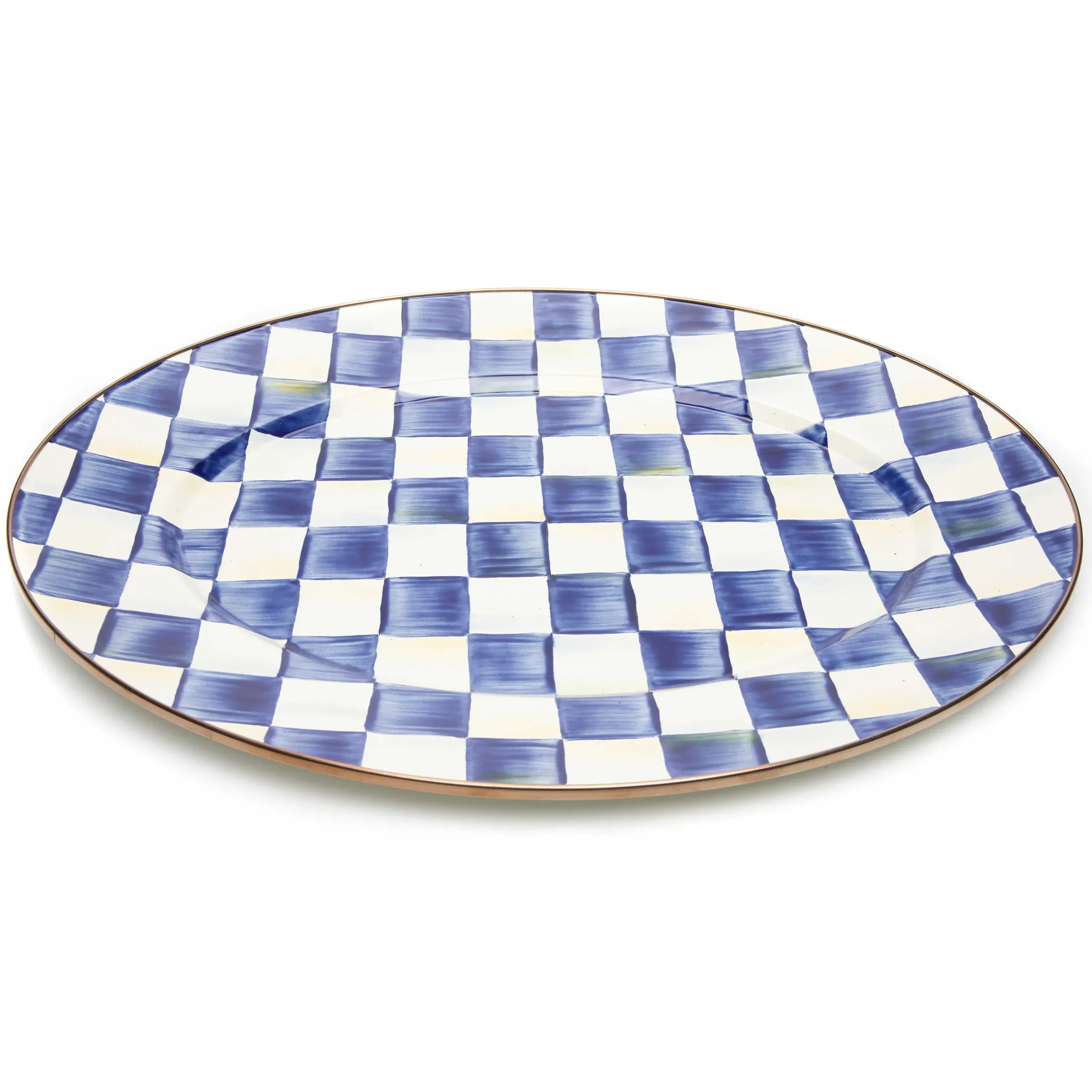 Bar Entertaining|Serveware|MacKenzie-Childs Royal Check Medium Oval Platter