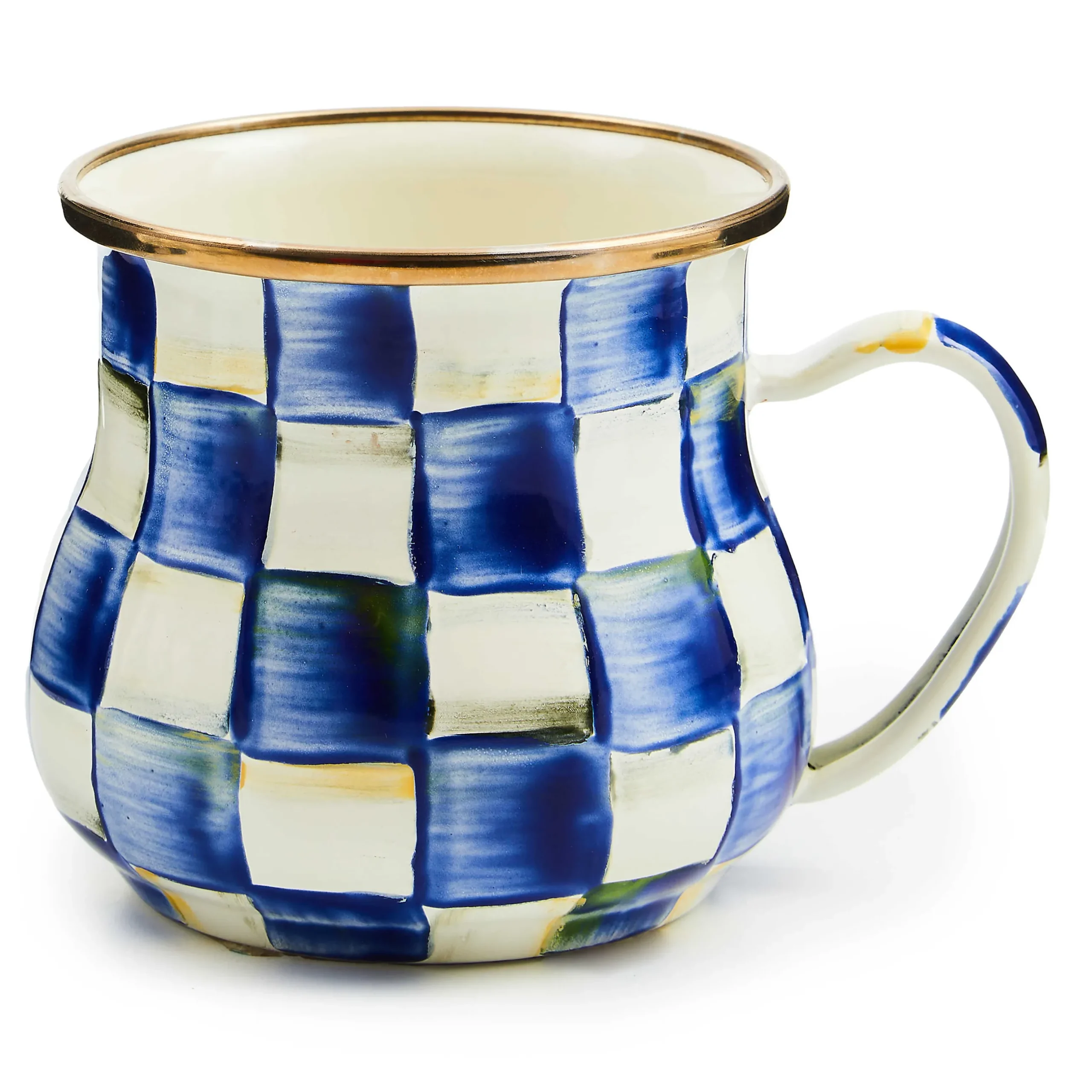 The Coffee Shop|Drinkware|MacKenzie-Childs Royal Check Mug