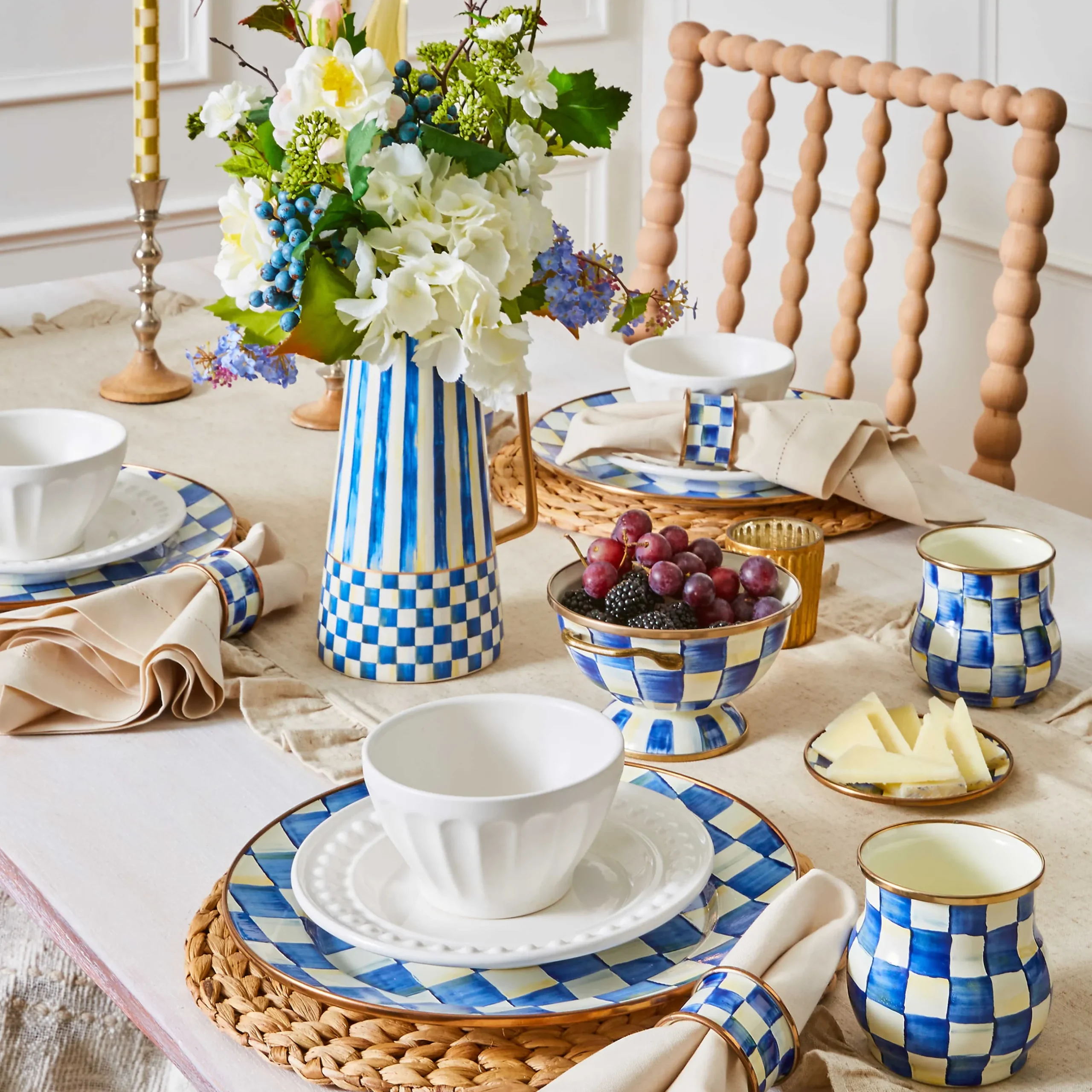 The Coffee Shop|Drinkware|MacKenzie-Childs Royal Check Mug