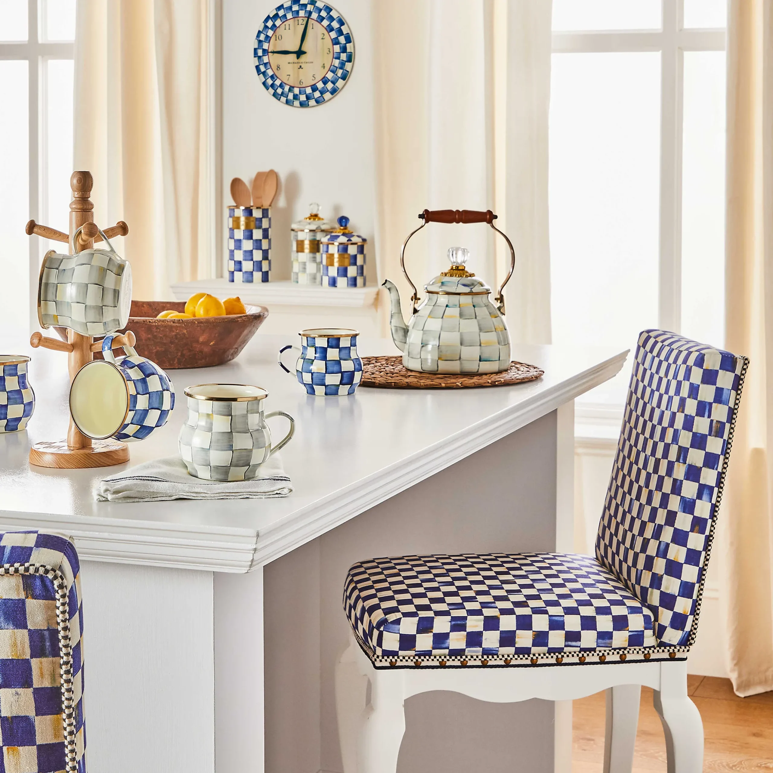 The Coffee Shop|Drinkware|MacKenzie-Childs Royal Check Mug