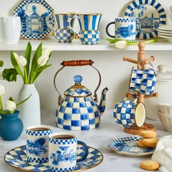 The Coffee Shop|Drinkware|MacKenzie-Childs Royal Check Mug