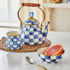 The Coffee Shop|Drinkware|MacKenzie-Childs Royal Check Mug