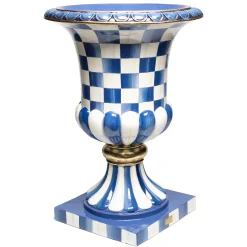 Spring|The Fall Shop|MacKenzie-Childs Royal Check Pedestal Urn
