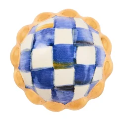 Finishing Touches|Room Accents|MacKenzie-Childs Royal Check Petit Four Round Knob