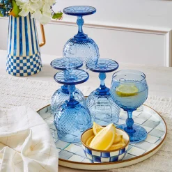 Bar Entertaining|Serveware|MacKenzie-Childs Royal Check Pinch Bowl