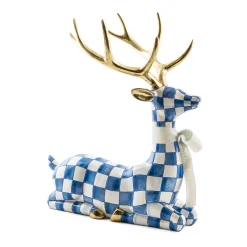 Holiday|Room Accents|MacKenzie-Childs Royal Check Resting Deer
