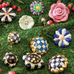 Finishing Touches|Room Accents|MacKenzie-Childs Royal Check Round Knob