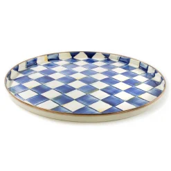 The Coffee Shop|Bar Entertaining|MacKenzie-Childs Royal Check Round Tray