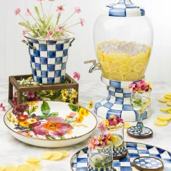 The Coffee Shop|Bar Entertaining|MacKenzie-Childs Royal Check Round Tray
