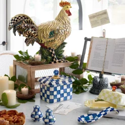 Table Accessories|Serveware|MacKenzie-Childs Royal Check Salt  Pepper Shakers