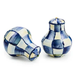 Table Accessories|Serveware|MacKenzie-Childs Royal Check Salt  Pepper Shakers