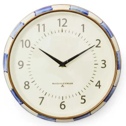 Room Accents|MacKenzie-Childs Royal Check School Wall Clock