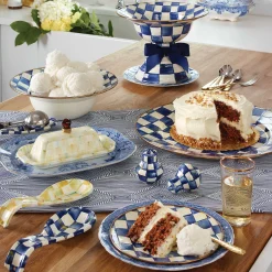 Serveware|MacKenzie-Childs Royal Check Serving Bowl