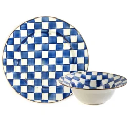 Kitchen & Dining Sets|Serveware|MacKenzie-Childs Royal Check Serving Platter  Bowl Set