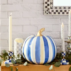 Candles & Fragrances|MacKenzie-Childs Royal Check Short Candlestick