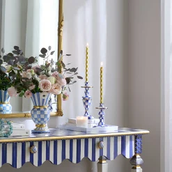 Candles & Fragrances|MacKenzie-Childs Royal Check Small Candlestick