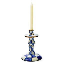 Candles & Fragrances|MacKenzie-Childs Royal Check Small Candlestick