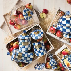 Room Accents|Kitchen Storage & Organization|MacKenzie-Childs Royal Check Small Canister