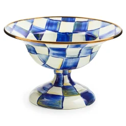 Serveware|MacKenzie-Childs Royal Check Small Compote