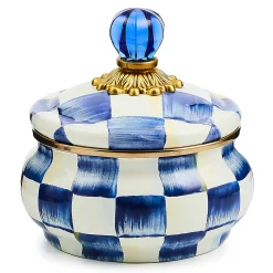 Bath & Bath Accessories|Room Accents|MacKenzie-Childs Royal Check Squashed Pot