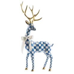 Holiday|Room Accents|MacKenzie-Childs Royal Check Standing Deer