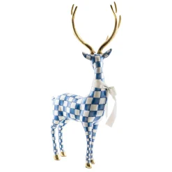 Holiday|Room Accents|MacKenzie-Childs Royal Check Standing Deer