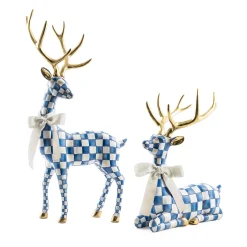Holiday|Room Accents|MacKenzie-Childs Royal Check Standing Deer