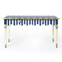 Storage Furniture|Living Room|MacKenzie-Childs Royal Check Stripe Console Table