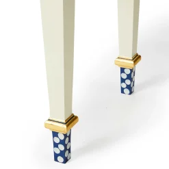 Storage Furniture|Living Room|MacKenzie-Childs Royal Check  Stripe Console Table