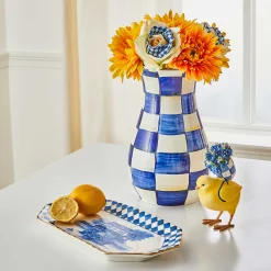 Spring|Greenery & Florals|MacKenzie-Childs Royal Check Tall Vase  Bouquet Set