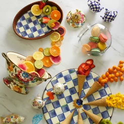 Table Accessories|Serveware|MacKenzie-Childs Royal Check Teapot Salt  Pepper Set