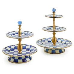 Bar Entertaining|Serveware|MacKenzie-Childs Royal Check Three Tier Sweet Stand