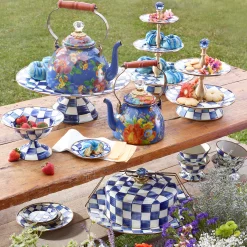 Bar Entertaining|Serveware|MacKenzie-Childs Royal Check Two Tier Sweet Stand