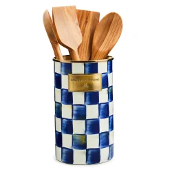 Kitchen Storage & Organization|MacKenzie-Childs Royal Check Utensil Holder