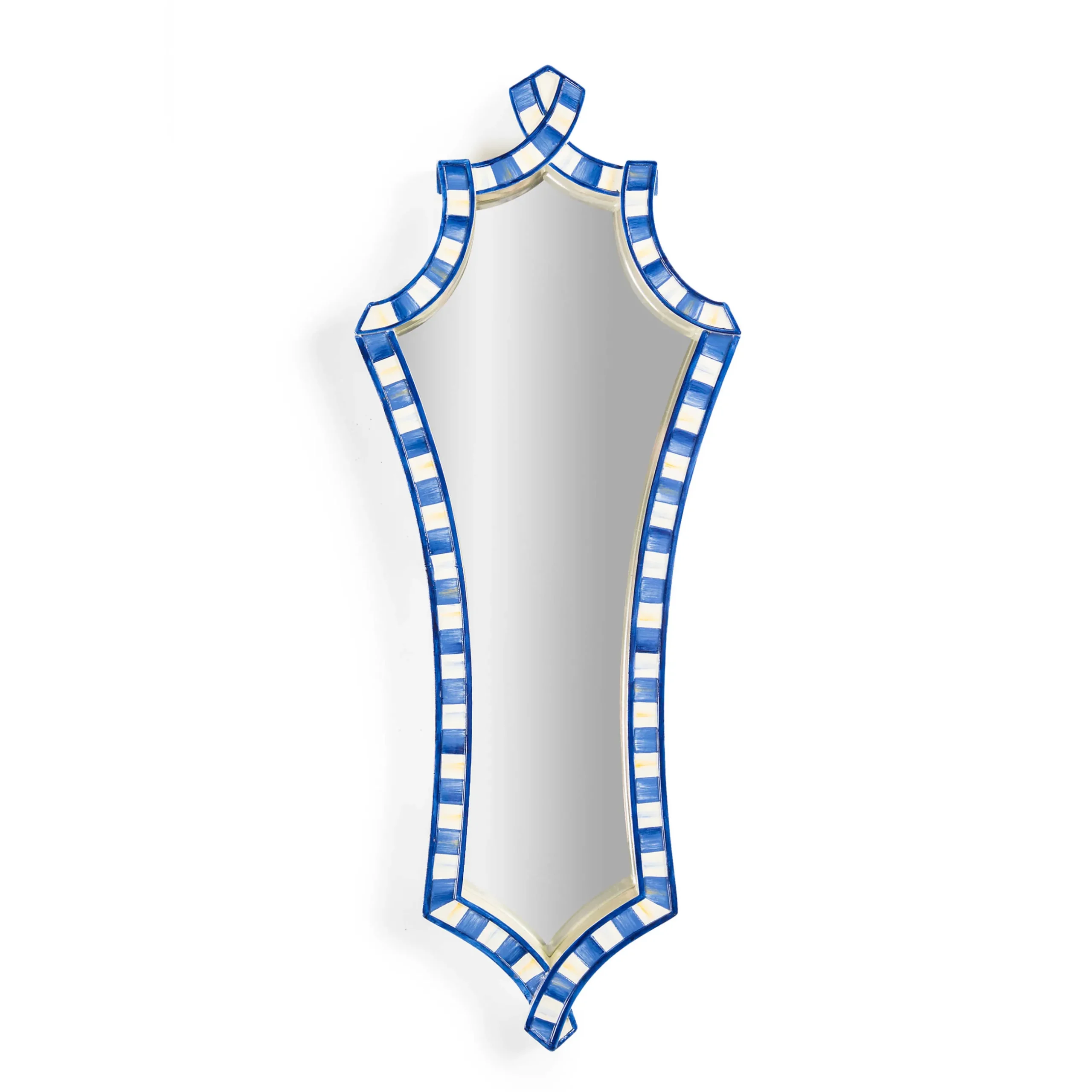 Room Accents|MacKenzie-Childs Royal Check Wall Mirror