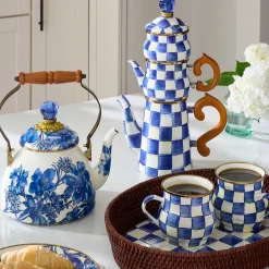 The Coffee Shop|Tea Kettles|MacKenzie-Childs Royal English Garden 2 Quart Tea Kettle