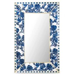 Room Accents|MacKenzie-Childs Royal English Garden Small Wall Mirror