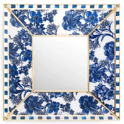 Room Accents|MacKenzie-Childs Royal English Garden Square Wall Mirror
