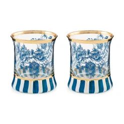 Easter|Spring|MacKenzie-Childs Royal English Garden Tumbler Glass, Set of 2