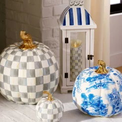 Pumpkins|The Halloween Shop|MacKenzie-Childs Royal Toile Large Pumpkin
