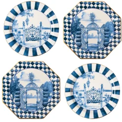 Serveware|Dinnerware & Flatware|MacKenzie-Childs Royal Toile Small Plates, Set of 4