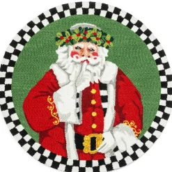 Holiday|Rugs|MacKenzie-Childs Santa Lucia 3' Round Rug