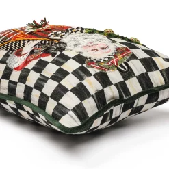 Holiday|Pillows, Throws, & Cushions|MacKenzie-Childs Scottish Santa Vertical Lumbar Pillow