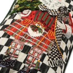 Holiday|Pillows, Throws, & Cushions|MacKenzie-Childs Scottish Santa Vertical Lumbar Pillow