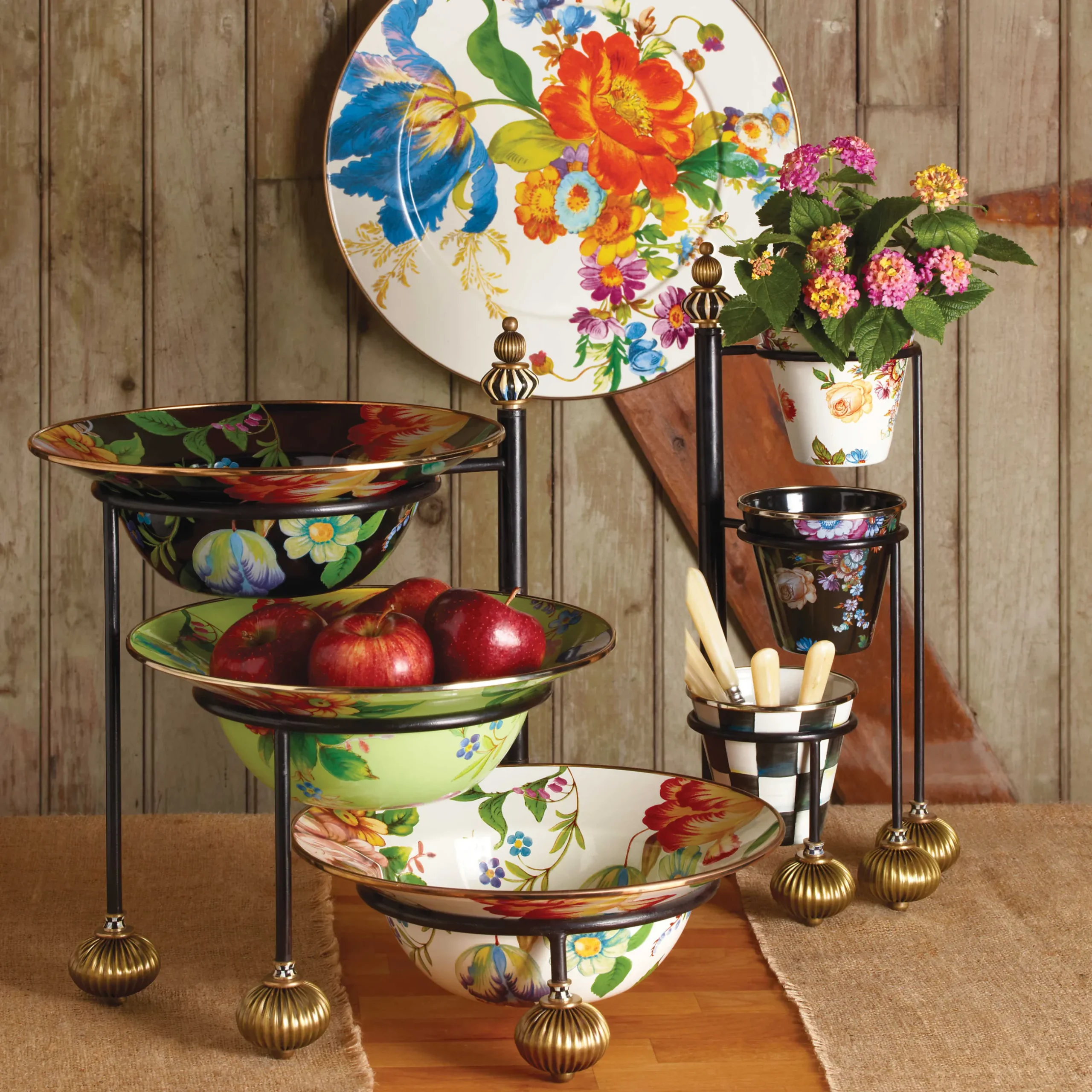 Table Accessories|Serveware|MacKenzie-Childs Serving Stand - Large